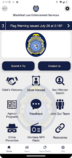 Android application Blackfeet Law Enforcement, MT screenshort