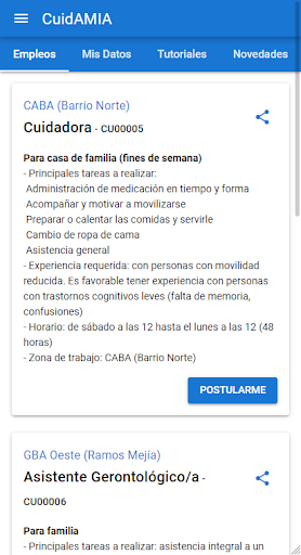 Cuidamia Screen 2
