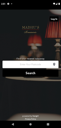 Android application Madhu's Brasserie screenshort