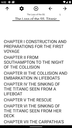 Android application Book, The Loss of the SS. Tita screenshort