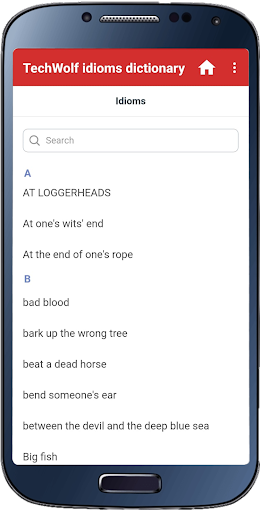 Idioms Dictionary Screen 3