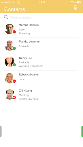 Android application Yoodle screenshort