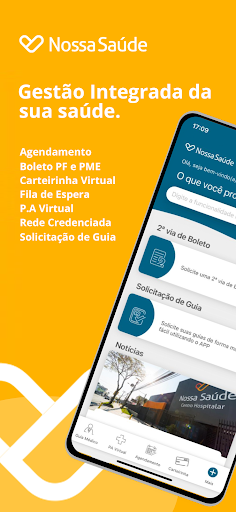 Android application Nossa Saúde screenshort