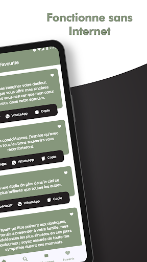 sms de condoléances touchantes Screen 3