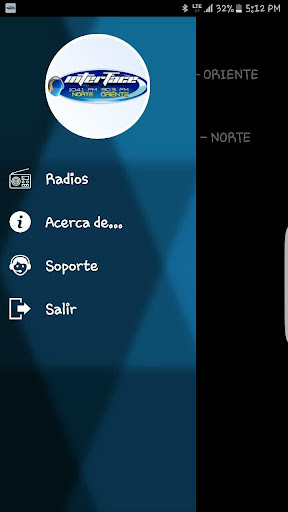 Android application Radio Interface screenshort