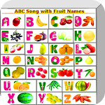 Cover Image of Herunterladen LEARN NAMES OF FRUITS WITH ABC  APK