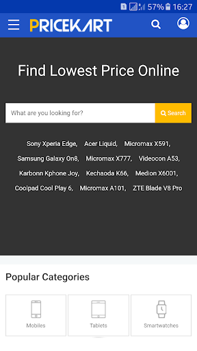 Android application Price Comparison Shopping App screenshort