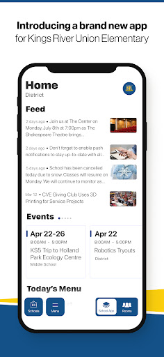 Android application Kings River Union ES screenshort