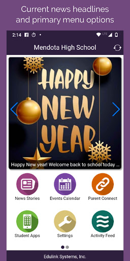 Android application Mendota High School screenshort