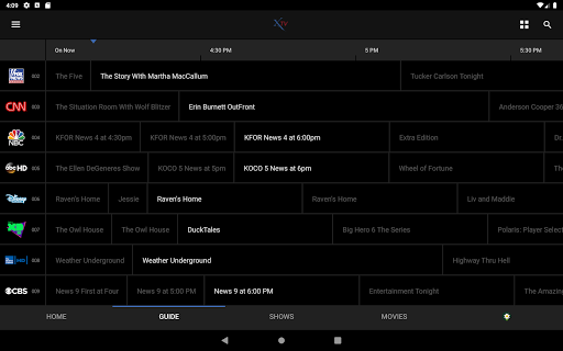 Screenshot of X TV