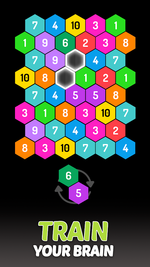 Merge Hexa - Number Puzzleのおすすめ画像2