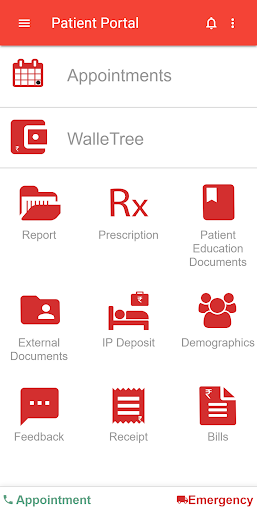 Aakash Patient Portal Screen 2