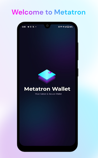 Android application Metatron wallet screenshort