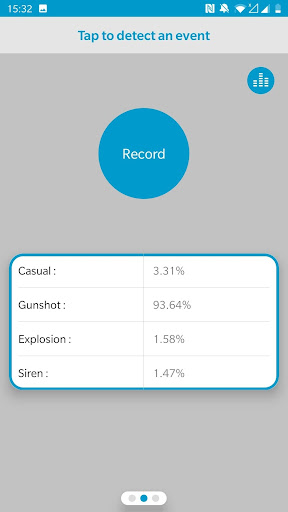 Android application Occasion Detection screenshort
