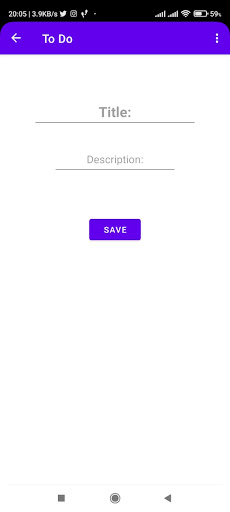 Android application To Do screenshort