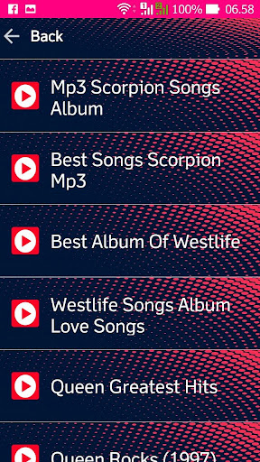 Scorpions Songs Album Screen 3