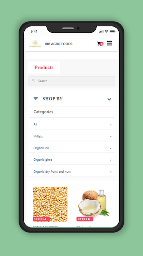 Android application IRB Agro Foods screenshort