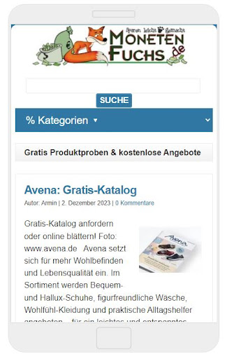MonetenFuchs App Screen 2