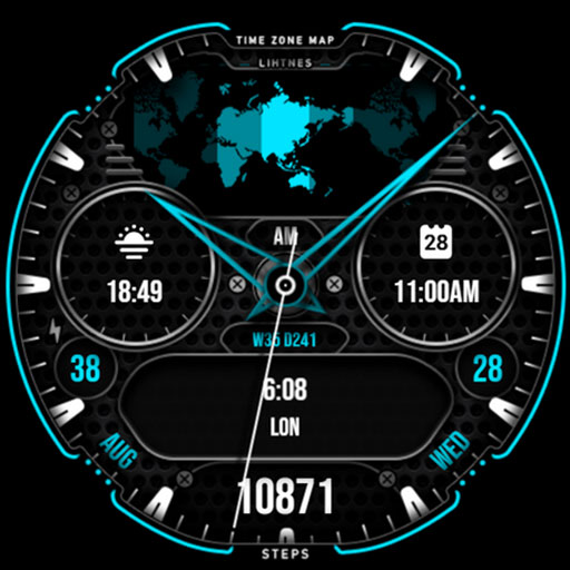 World Time Map Watchface 020 logo