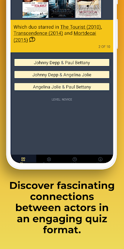 Android application CostarMagic: Movie Duos Trivia screenshort