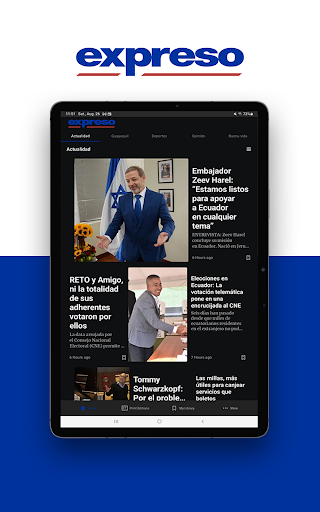 Android application Diario Expreso screenshort