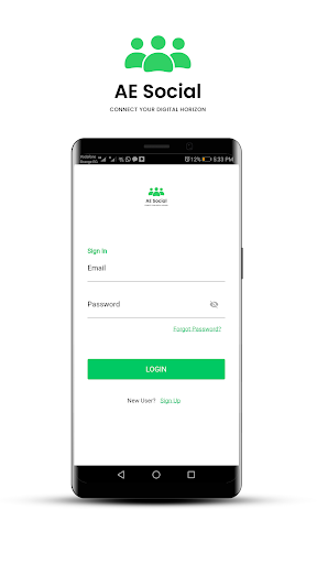 Android application AE Social screenshort