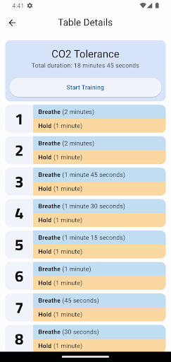 Static Apnea Trainer Screen 3
