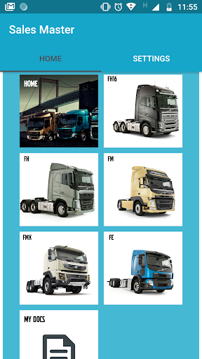 Android application Volvo AU Marcom Sales Master screenshort