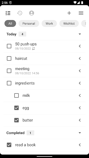 Android application Daily Tasks screenshort