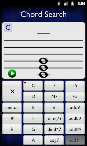 Android application Piano Chord Search screenshort