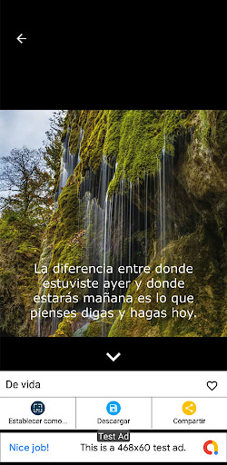 Android application Motivacion frases screenshort