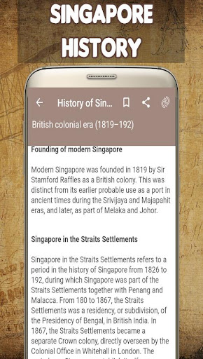 Android application History of Singapore screenshort