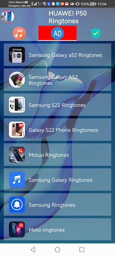 HUAWEI P50 Ringtones Screen 2