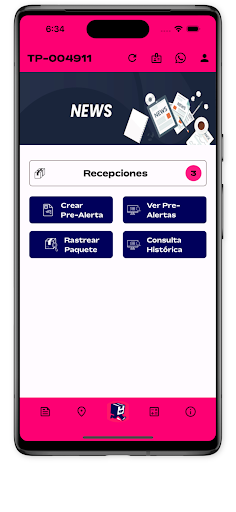 Android application TuPaq Courier screenshort