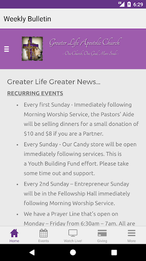 Greater Life Apostolic Screen 2