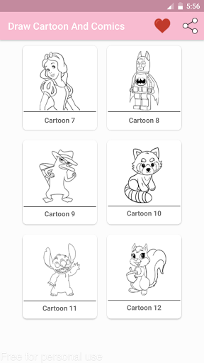 How To Draw Cartoon & Comics Screen 2