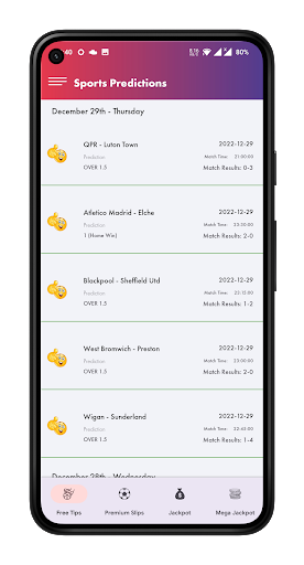 Android application Sports Betting & Jackpot Tips screenshort