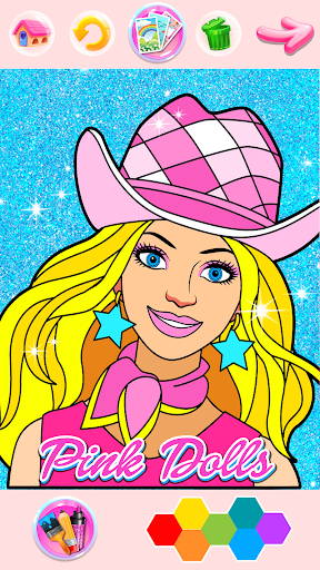 Android application Rainbow Glitter Coloring Book screenshort