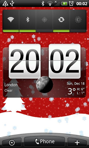 Winter live wallpaper red 2014