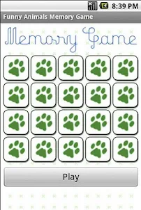 Funny Animals Memory Game