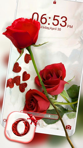 Red Rose Launcher Theme Screen 3