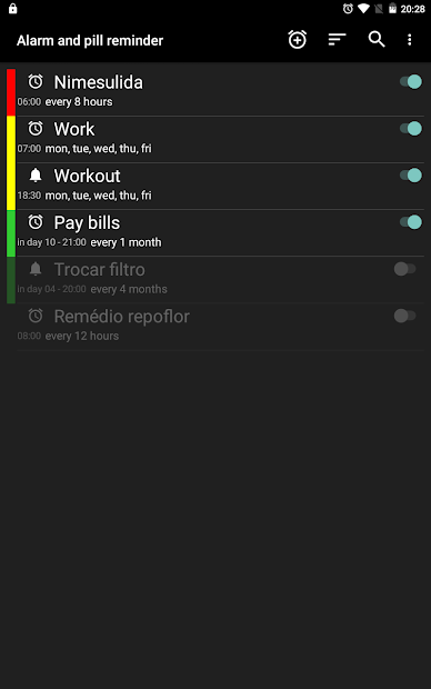 Screenshot 10 APR Alarma y aviso de remedio android