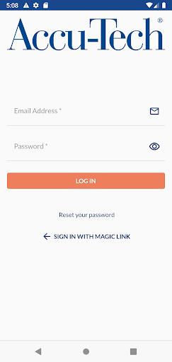 Android application Accu-Tech Mobile Inventory screenshort