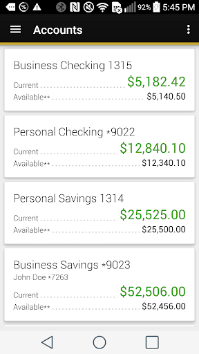 Android application American Bank N.A. screenshort