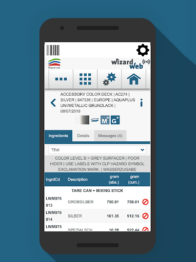 WizardWeb App Screen 2