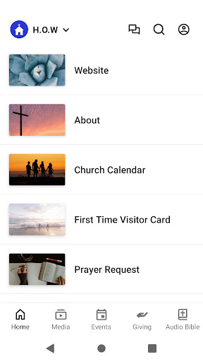 Android application H.O.W International Ministries screenshort
