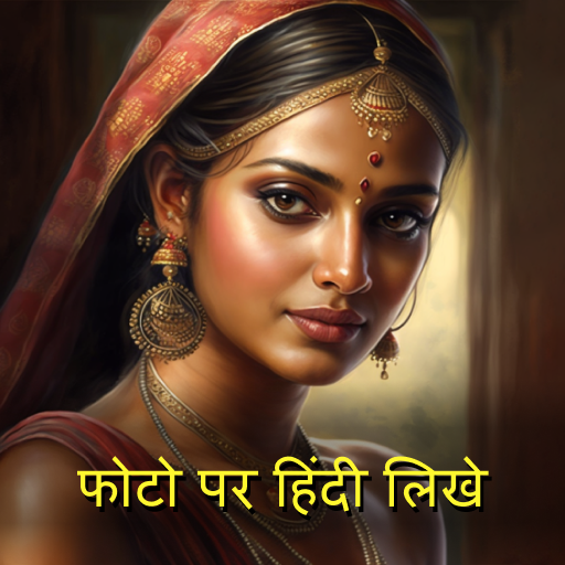 Hindi Text On Photo  Icon