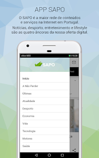 SAPO Screenshot