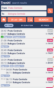 بحث عن القطارات في إيطاليا