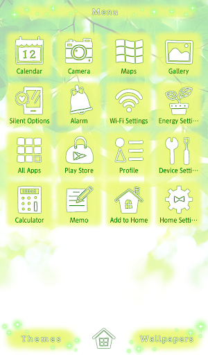 Sun Filled Spring Green Theme Screen 2